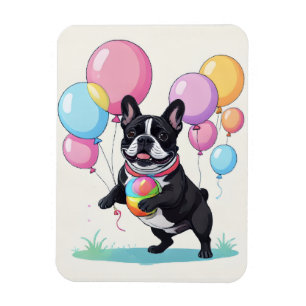 Magnet Flexible French Bulldog Jour heureux Bouledogue français 