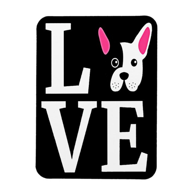 Magnet Flexible Frenchie Gift | Aimer French Bulldog Cadeau (Vertical)