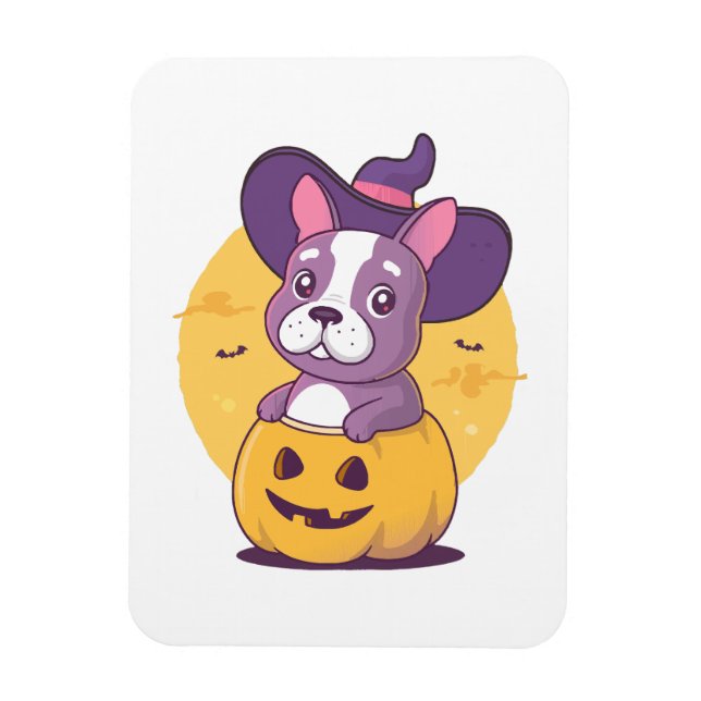 Magnet Flexible Frenchie Halloween (Vertical)