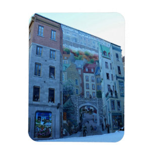 Magnet Flexible Fresque dans le Vieux-Québec, Québec, Canada