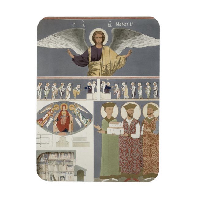 Magnet Flexible Fresques de l'église orthodoxe de Nekrssi près (Vertical)