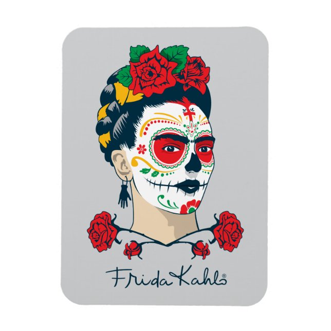 Magnet Flexible Frida Kahlo | El Día de los Muertos (Vertical)