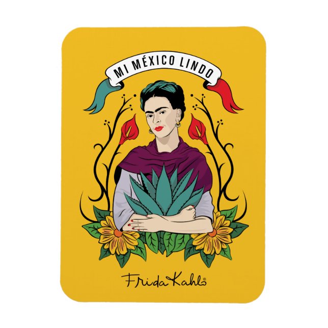 Magnet Flexible Frida Kahlo | Mi Mexico Lindo (Vertical)