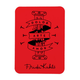 Magnet Flexible Frida Kahlo   Pain Art Love