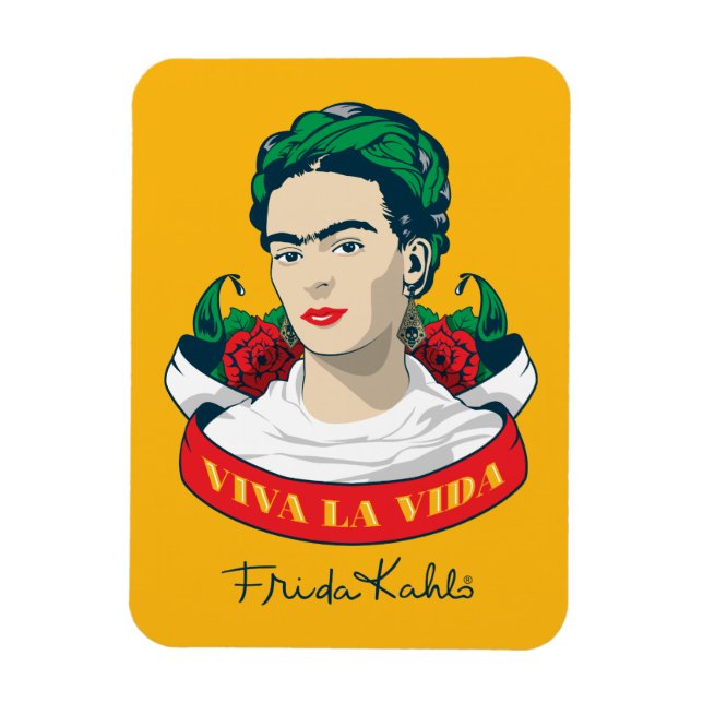 Magnet Flexible Frida Kahlo | Viva la Vida (Vertical)
