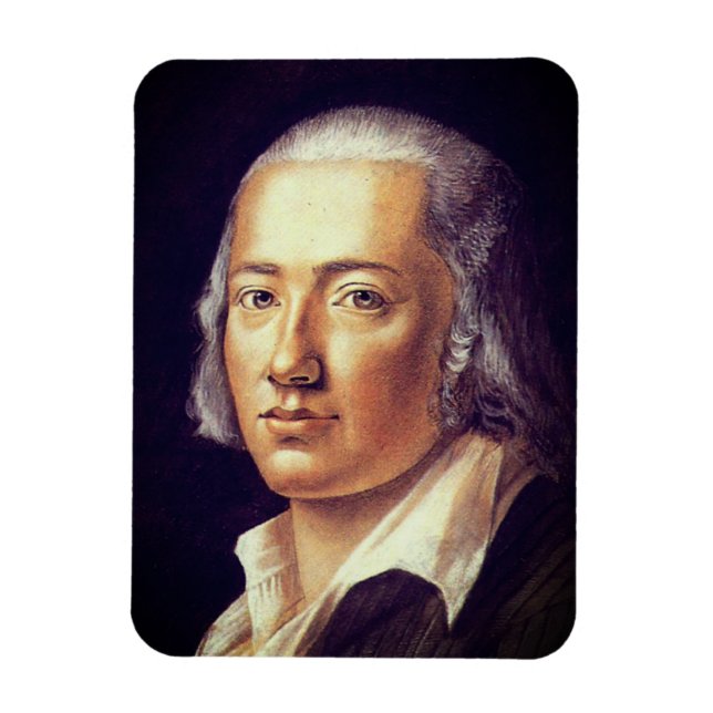 Magnet Flexible Friedrich Hölderlin par Franz Carl Hiemer, 1792 (Vertical)
