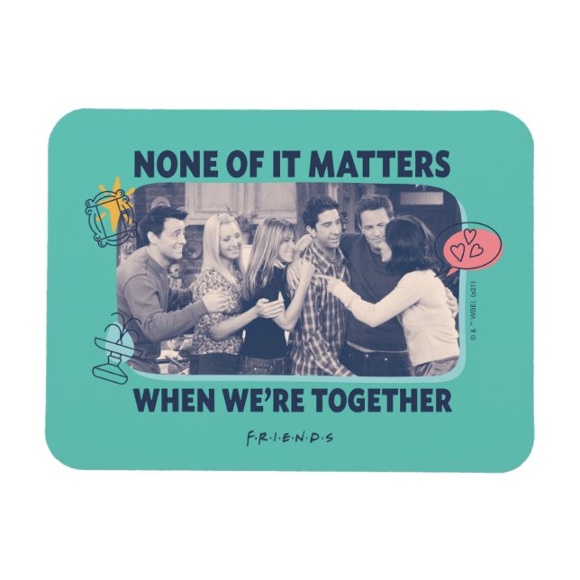 Magnet Flexible FRIENDS™ | Câlin de groupe (Horizontal)