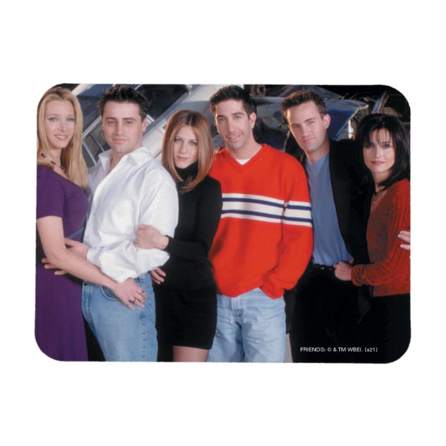 Magnet Flexible FRIENDS™ | Couples en vêtements décontractés (Horizontal)