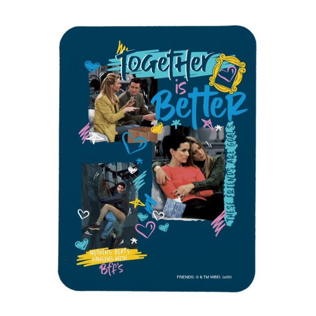 Magnet Flexible FRIENDS™ | Ensemble, c'est mieux (Vertical)