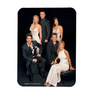 Magnet Flexible FRIENDS™   Groupe en tenue de soirée noir et blanc