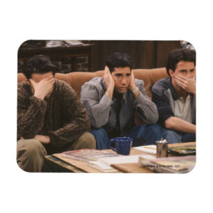 Magnet Flexible FRIENDS™ Joey, Ross et Chandler sur le canapé