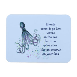 Magnet Flexible Friends Octopus on your face Funny