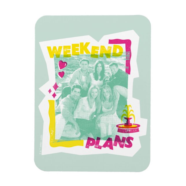 Magnet Flexible FRIENDS™ | Plans pour le week-end (Vertical)