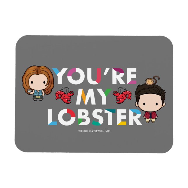 Magnet Flexible FRIENDS™ | Ross & Rachel  Lobster Chibi (Horizontal)