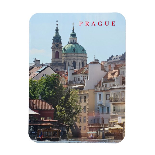 Magnet Flexible Frigo magnétique vue église Prague (Vertical)