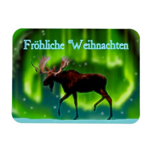 Magnet Flexible Frohliche Weihnachten - Oie aux aurores nordiques