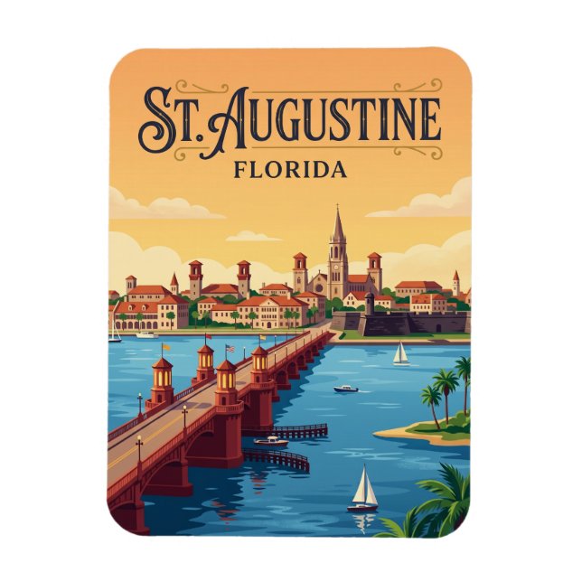 Magnet Flexible Front de mer de St. Augustine USA (Vertical)