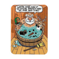 Frosté Dans Un Bain À Remous