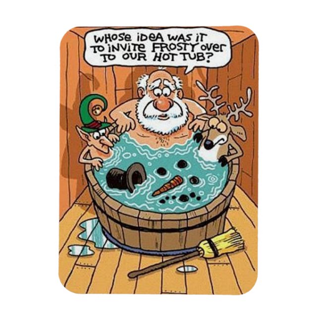 Magnet Flexible Frosté Dans Un Bain À Remous (Vertical)