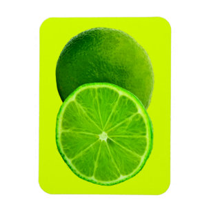 Magnet Flexible Fruits d'agrumes, tranche verte de chaux