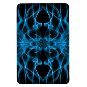 Magnet Flexible Fumée bleue symétrique minimaliste noir
