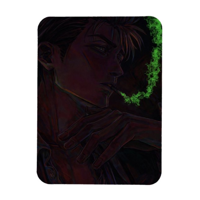 Magnet Flexible Fumée verte  (Vertical)