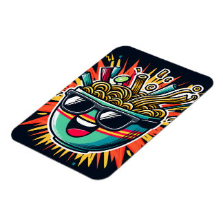 Magnet Flexible Funny Cute Noodle Cartoon Ramen Bowl