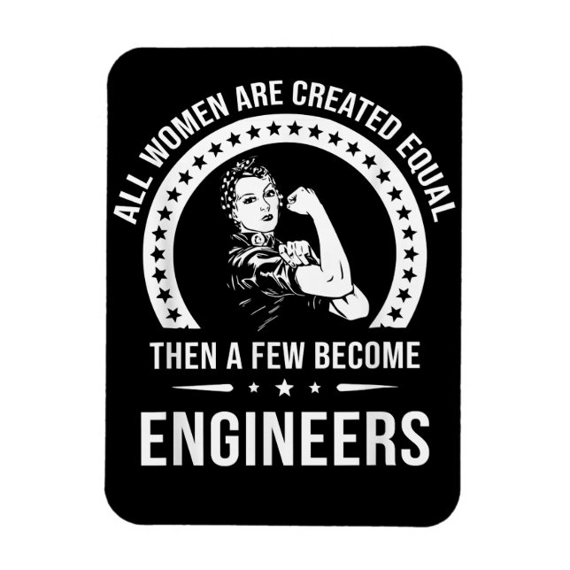 Magnet Flexible Funny Engineer For All Women (Vertical)