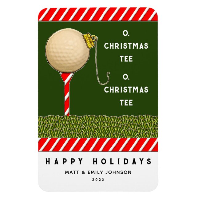 Magnet Flexible Funny Golf Christmas (Vertical)