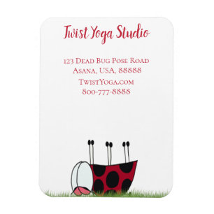 Magnet Flexible Funny Ladybug Dead Bug Yoga Pose