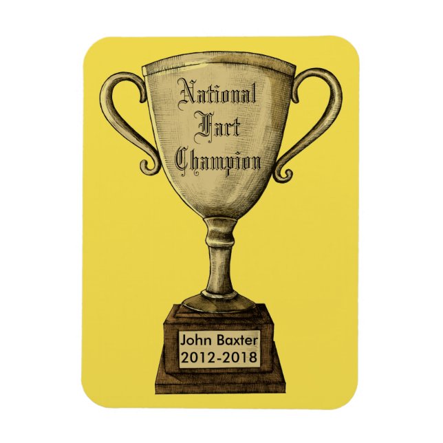 Magnet Flexible Funny Personnalisable Trophy Award (Vertical)