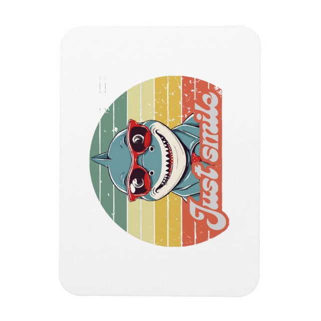 Magnet Flexible Funny requin invitation vous sourire (Vertical)