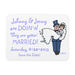 Magnet Flexible Funny Save-the-Date Wedding Keepsake