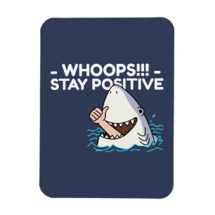 Magnet Flexible Funny Shark rester positif pour la santé mentale