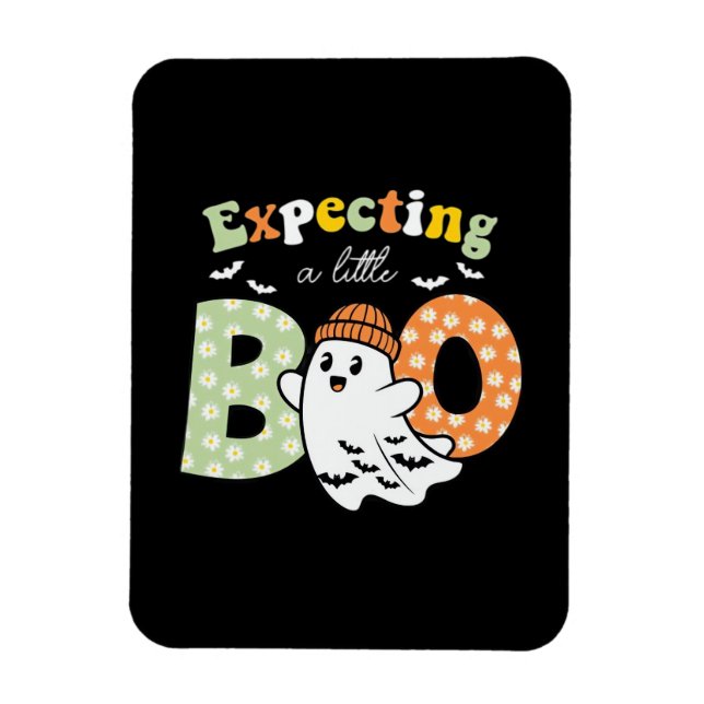 Magnet Flexible Future maman enceinte Little Boo drôle Halloween D (Vertical)