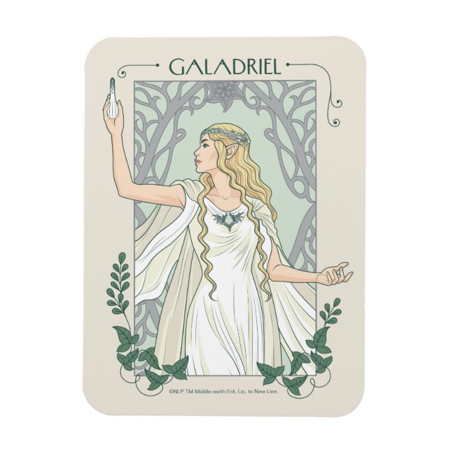 Magnet Flexible Galadriel Lumière de Valinor Graphique (Vertical)