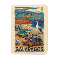 Galapagos Animaux Voyage Art Vintage