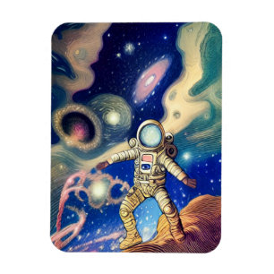 Magnet Flexible Galaxie spatiale Astronaut Illustration
