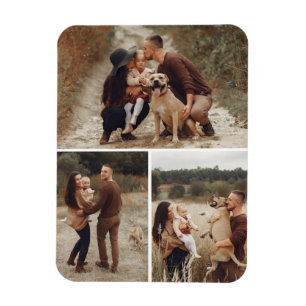 Magnet Flexible Galerie de photos 3 personnalisées Galerie de phot