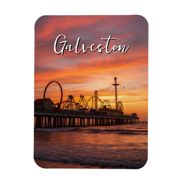 Magnet Flexible Galveston Texas (Vertical)