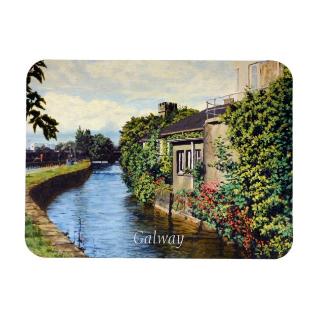 Magnet Flexible Galway City Irlande Pittoresque Canal View (Horizontal)