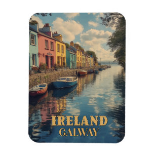 Magnet Flexible Galway Ireland Retro Irish Landmark