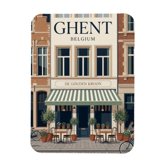 Magnet Flexible Gand, Belgique (Vertical)