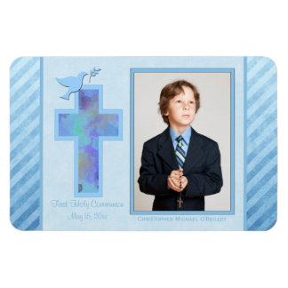 Magnet Flexible Garçons Bleu rayé 1ère Sainte Communion