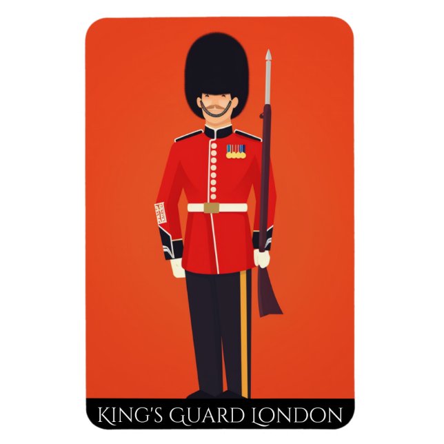 Magnet Flexible Garde de Londres | Garde royale (Vertical)