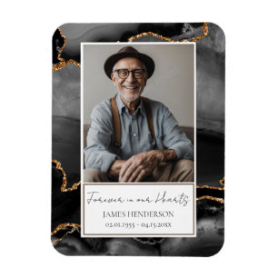 Magnet Flexible Garde-photos en noir et or