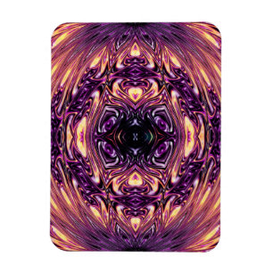 Magnet Flexible Garden of Purple Flowers in Sunlight Fractal