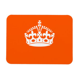 Magnet Flexible GARDER CALM CROWN sur la Personnaliser orange Ceci