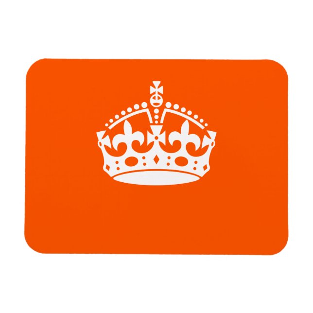 Magnet Flexible GARDER CALM CROWN sur la Personnaliser orange Ceci (Horizontal)