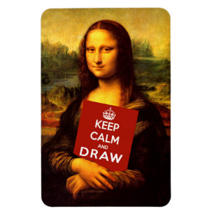 Magnet Flexible Gardez Le Calme Et Dessinez